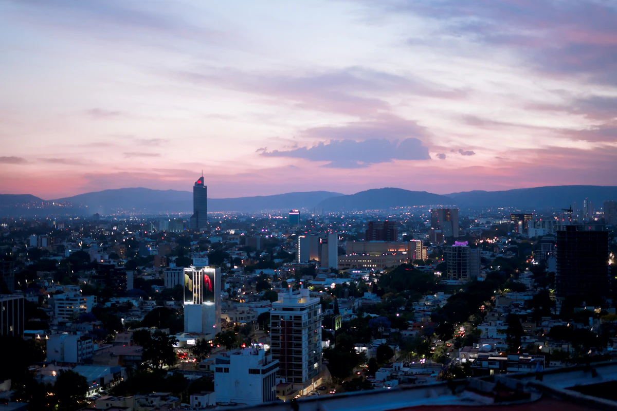 Vista de la ciudad de Guadalajara, Jalisco