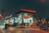 Evening street view of kirana stores receiving India Kart consignments within 90 minutes