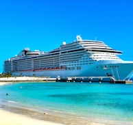 white cruise ship on sea during daytime