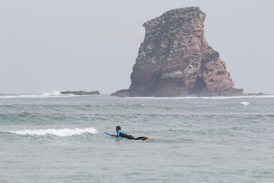 2 people swimming on sea during daytime in Hendaye France