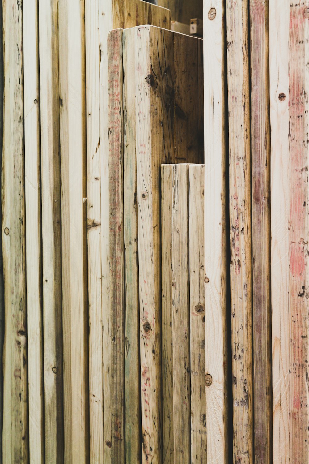 white and brown wooden wall