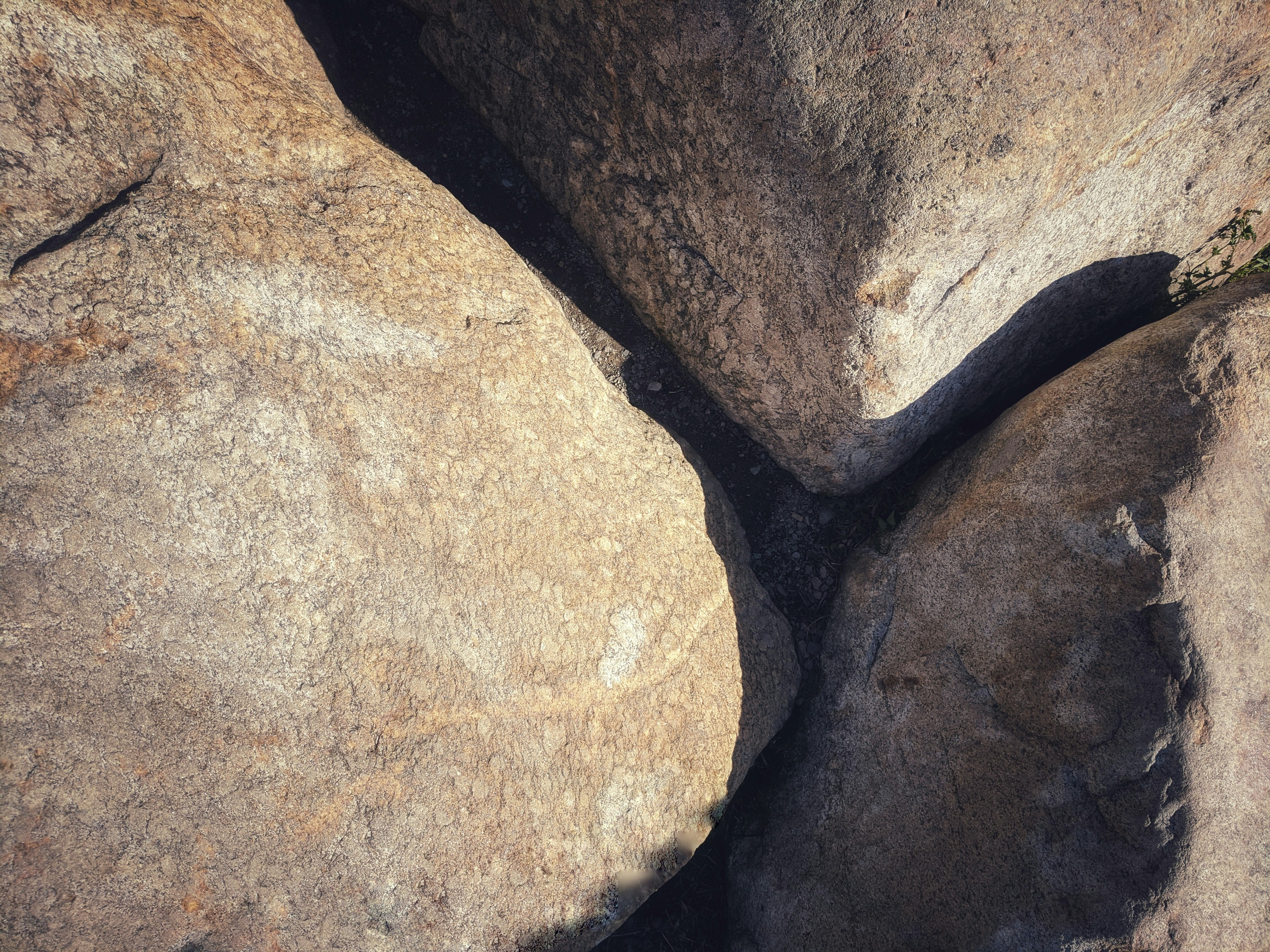 brown and gray stone fragment