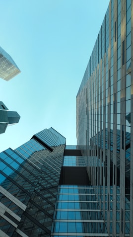low angle photography of high rise buildings