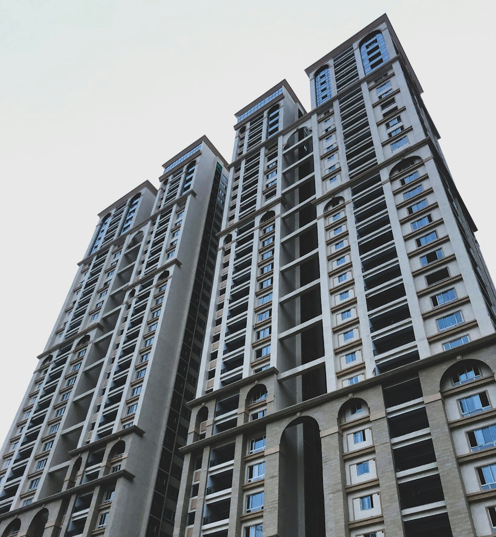 white and black concrete building