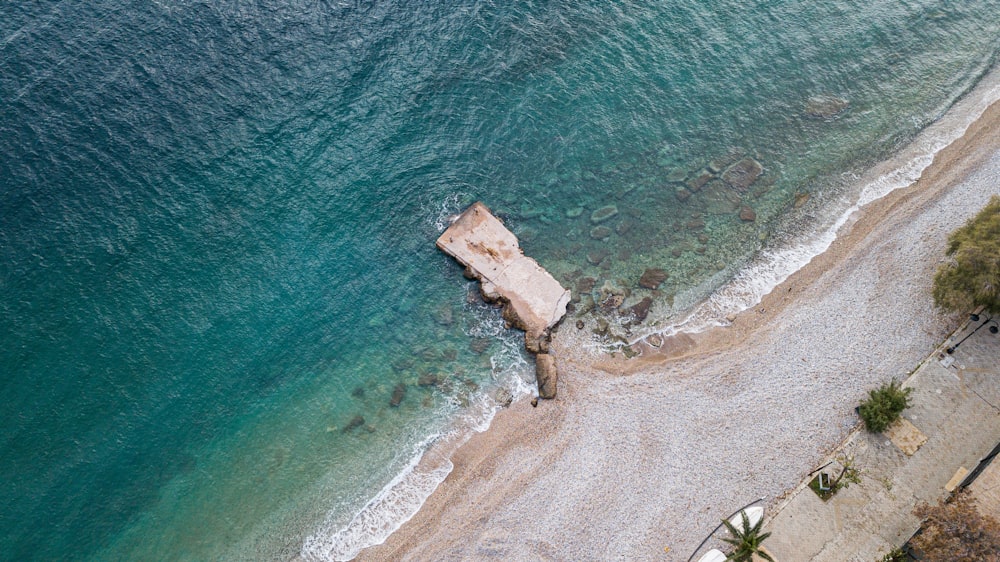 aerial view of beach during daytime