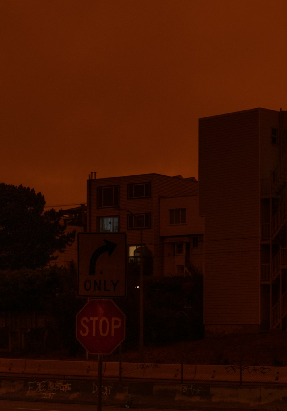 brown concrete building during night time