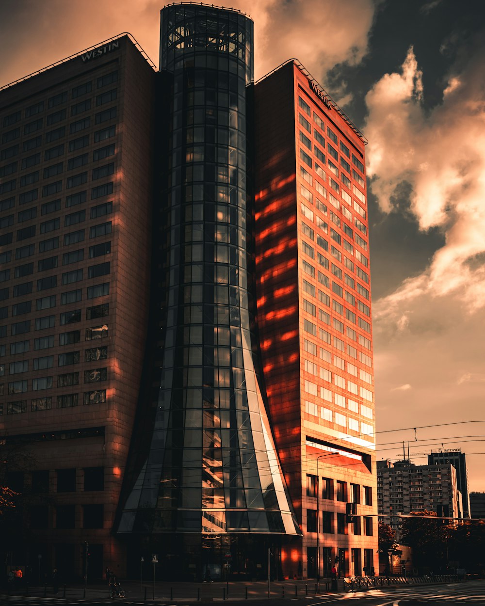 brown and black high rise building