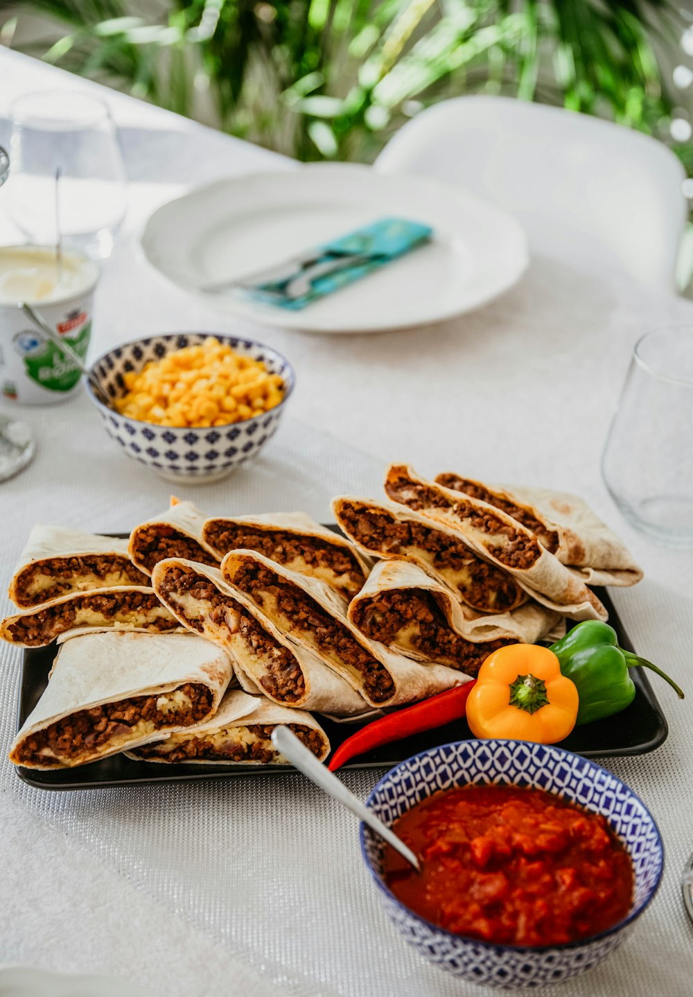 bread on white ceramic plate