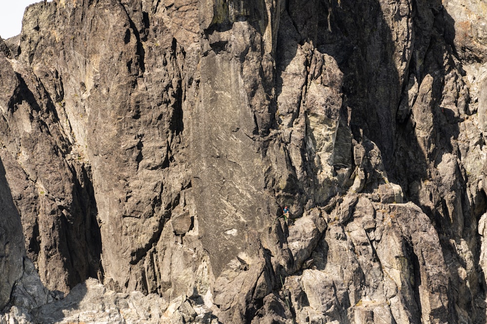 brown and gray rock formation