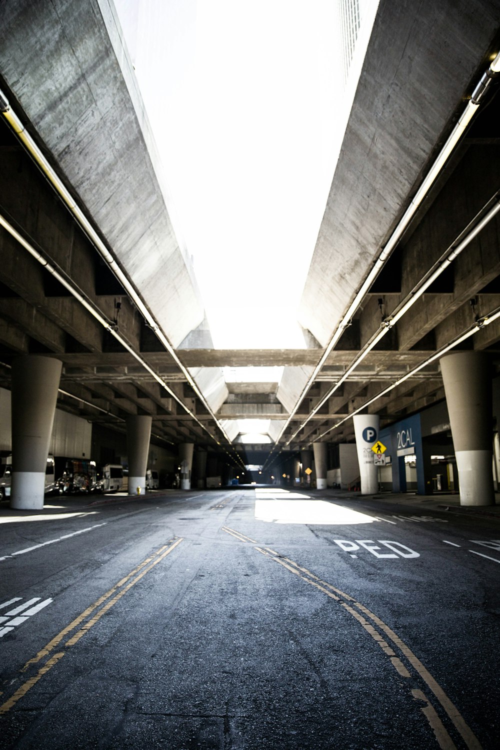 gray concrete road with no people