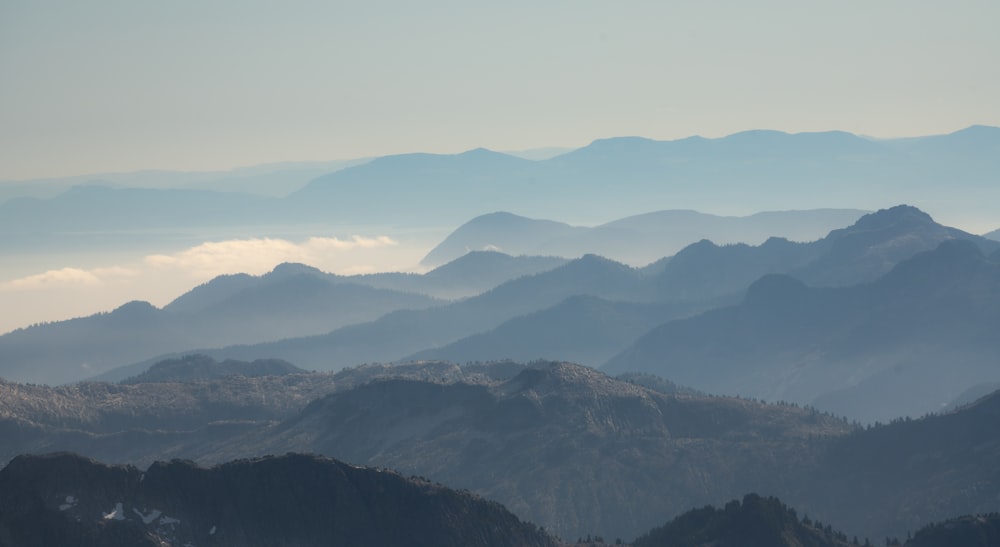 mountains under white clouds during daytime