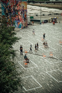 An open space in Lithuania where a participio European cooperation project is being discussed by local residents and facilitators.