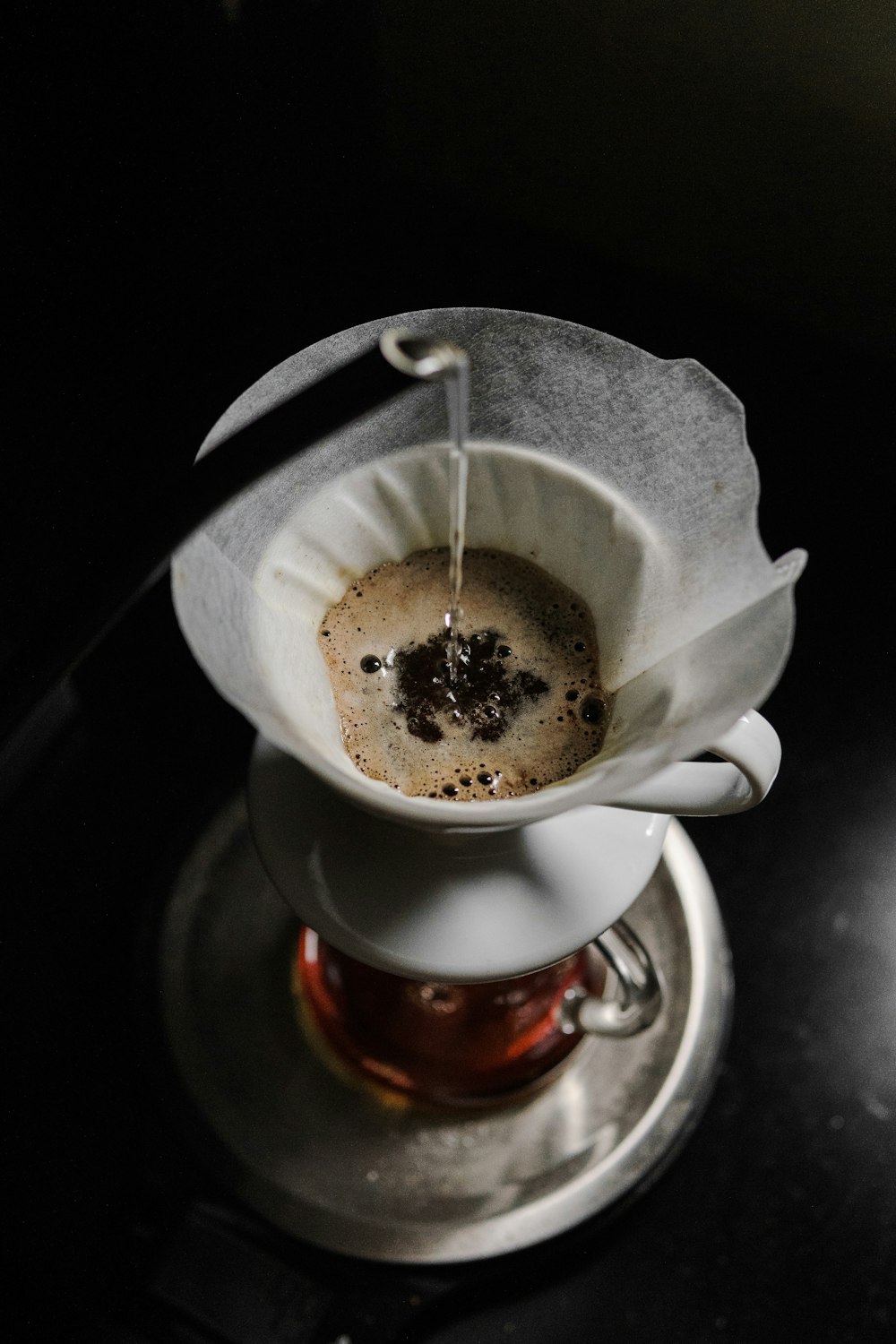 white ceramic cup with saucer