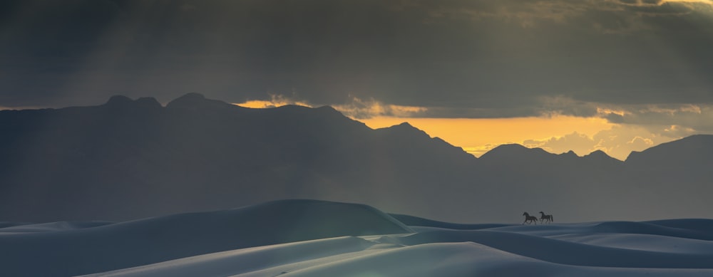 snow covered mountain during daytime