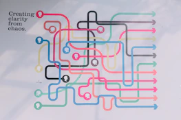 Abstract illustration of tax source flow and international connections.