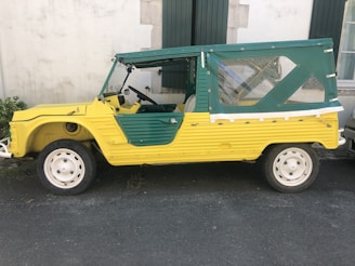 A before-and-after comparison of a vehicle conversion.