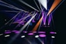 purple orange and blue lights
