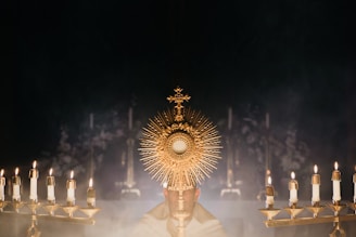 our Lord in the monstrance at a Lifeteen conference