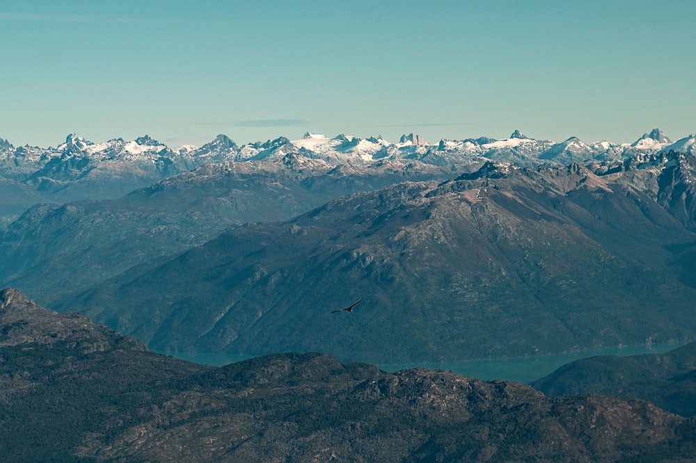 aerial view of snow covered mountains during daytime