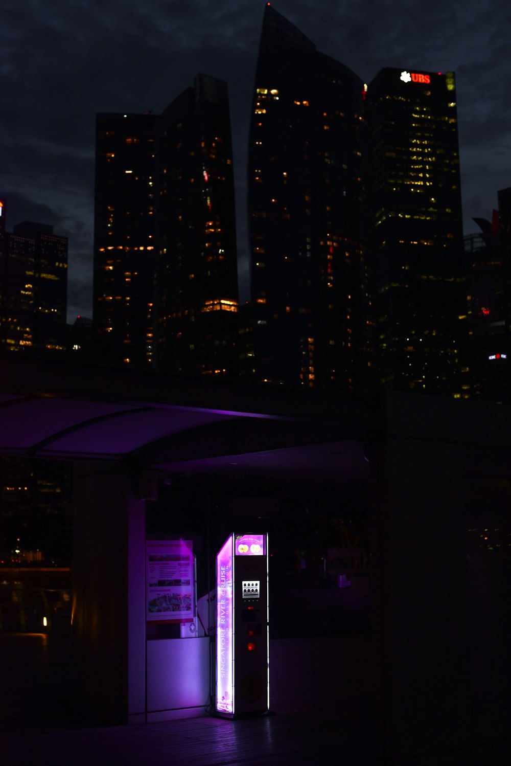 high rise building during night time