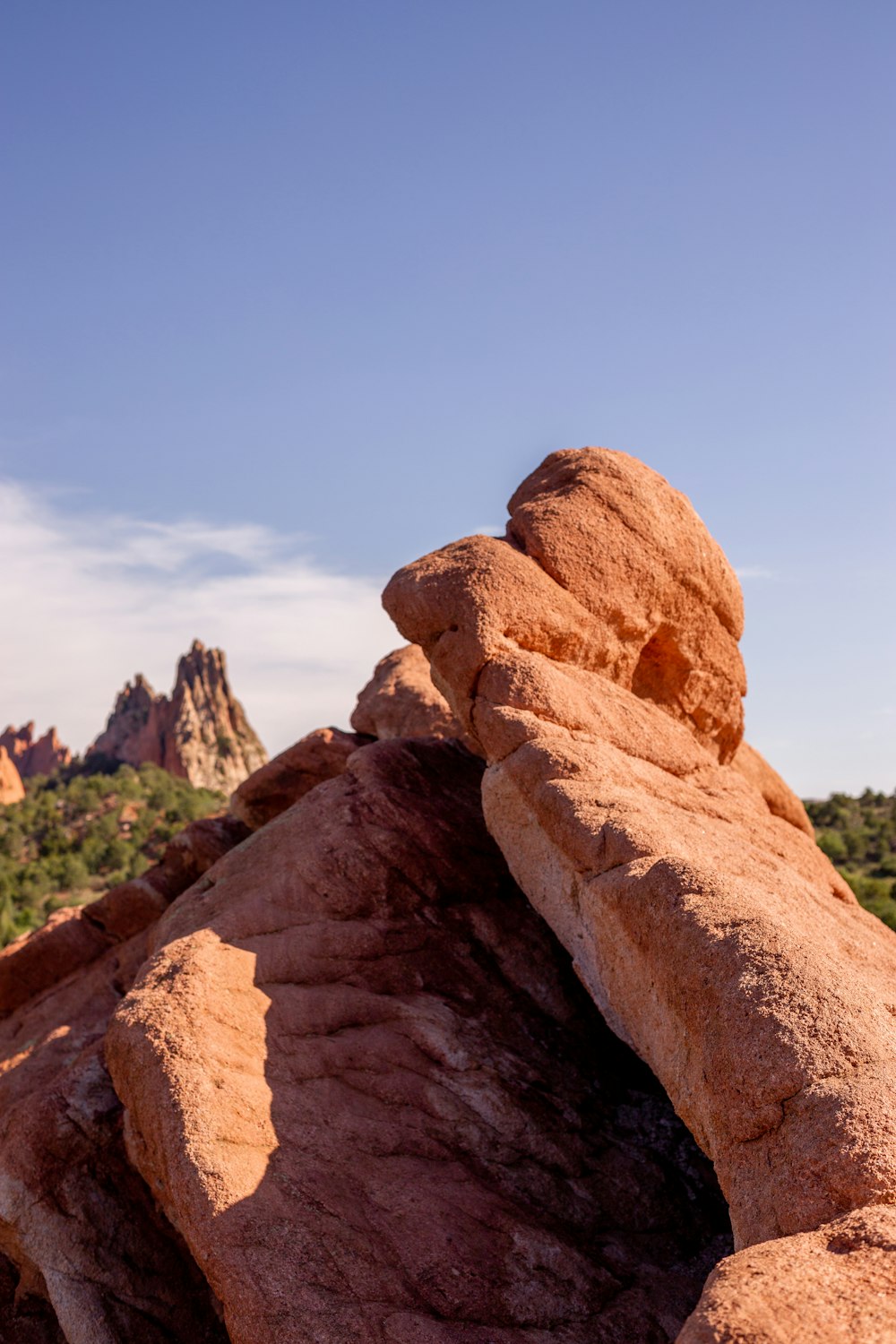 brown rock formation under blue sky during daytime