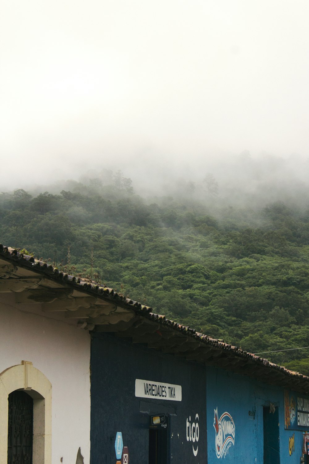 green mountain under white sky during daytime