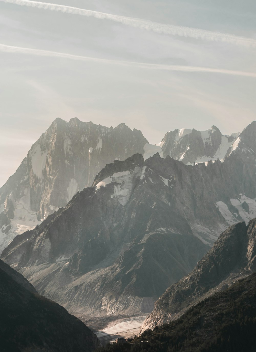 brown and gray mountains under white sky during daytime