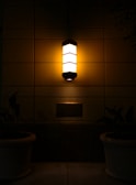 An elegant wall sconce illuminating a cozy living room.