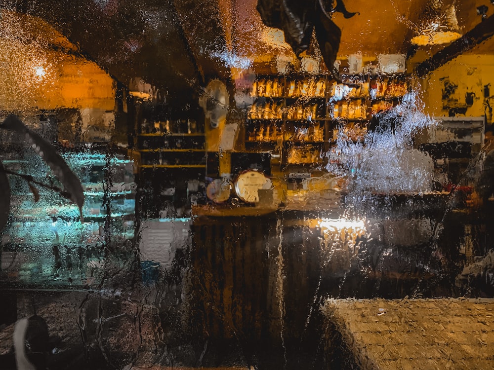 water fountain in front of brown concrete building