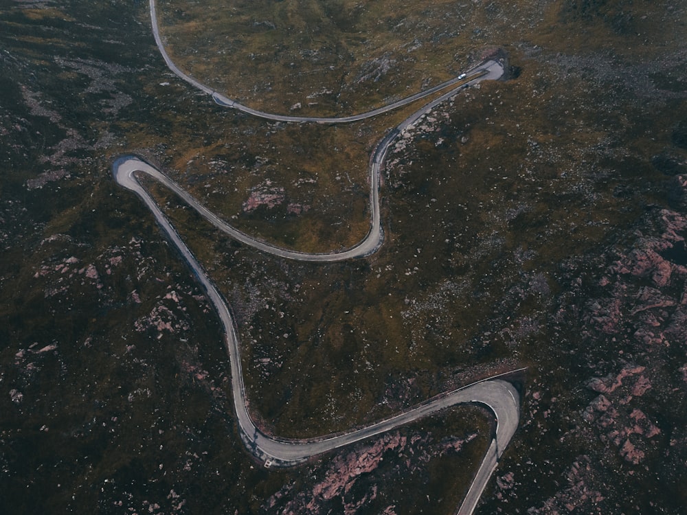 aerial view of road during daytime