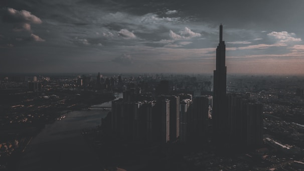 A dynamic cityscape captured for Cargill’s corporate profile with moody lighting.