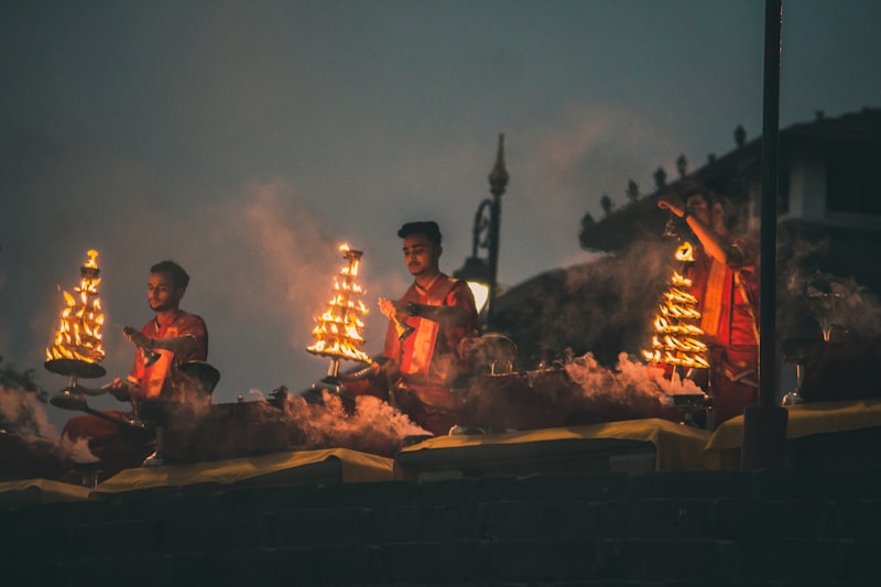 Ceremonia Aarti en Varanasi