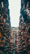 low angle photography of high rise buildings