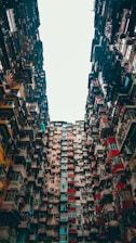 low angle photography of high rise buildings