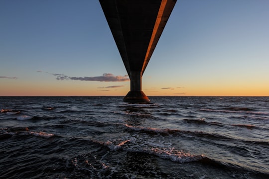 body of water under blue sky during sunset in Borden-Carleton Canada