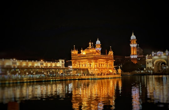 big ben london during night time in Harmandir Sahib India