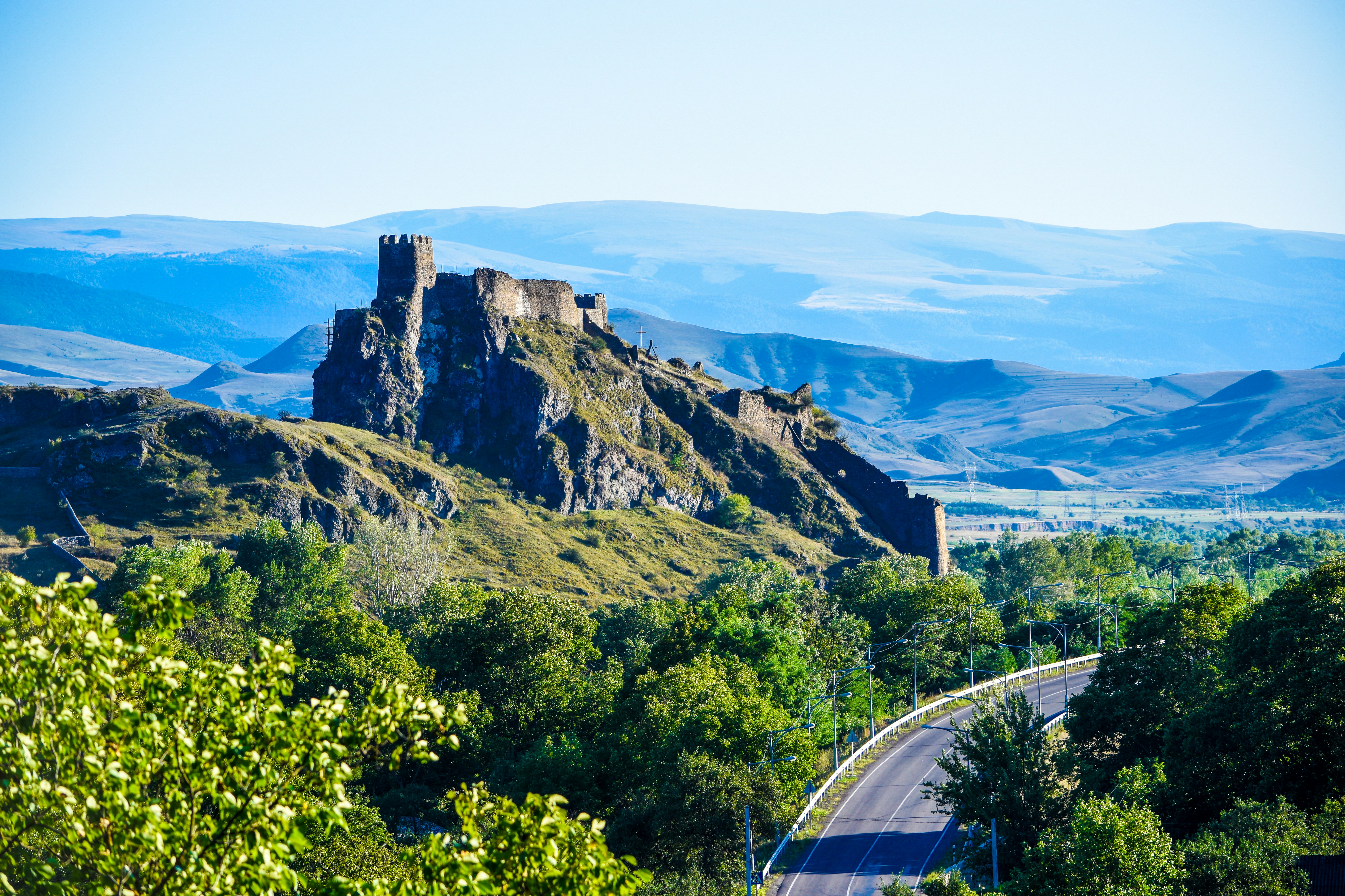 green trees on mountain during daytime