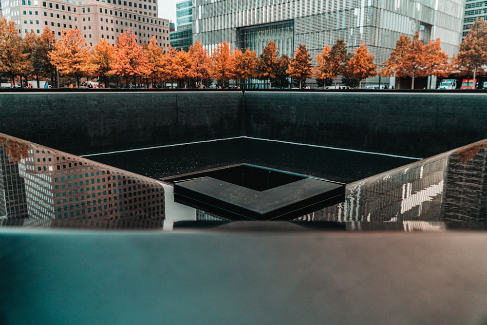 white and black concrete building