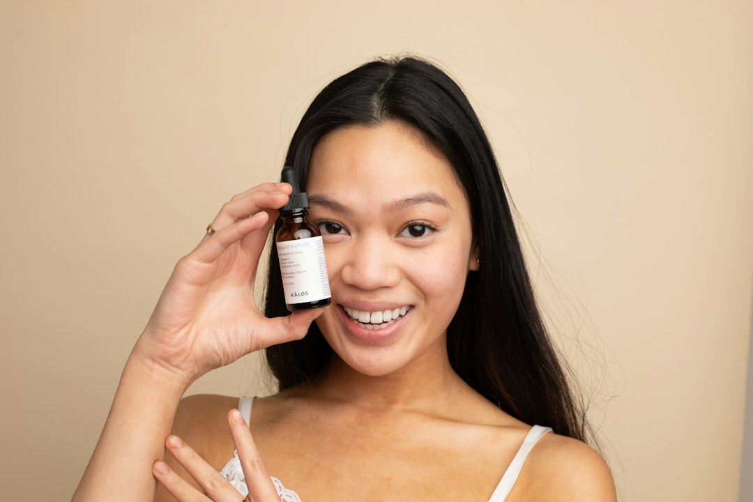 skincare jars arrangement