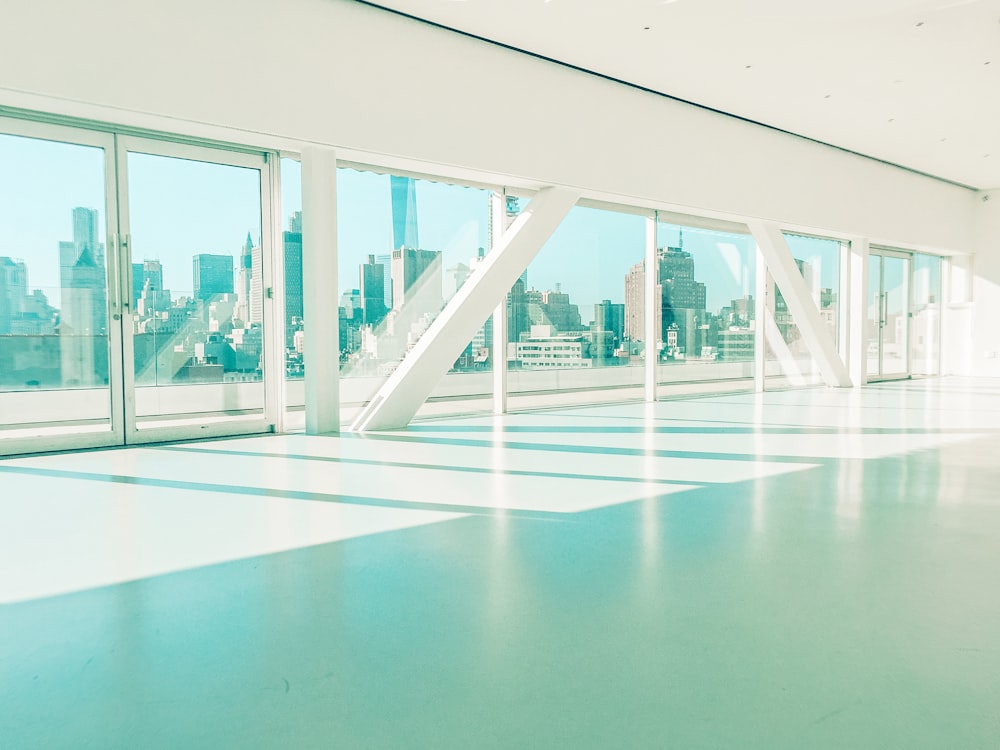 white framed glass window during daytime