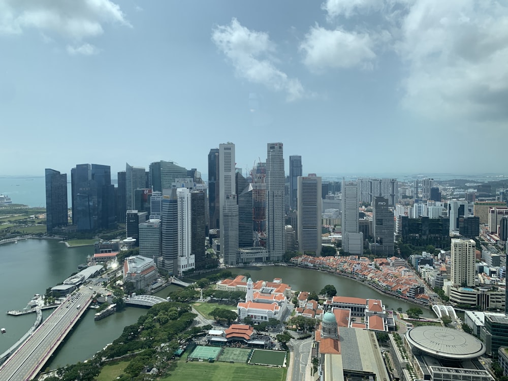 aerial view of city buildings during daytime