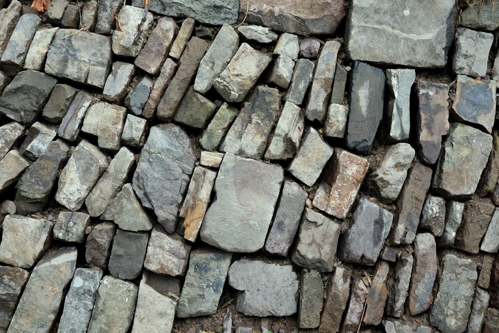 brown and gray stone wall