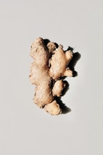 brown and white stone fragment