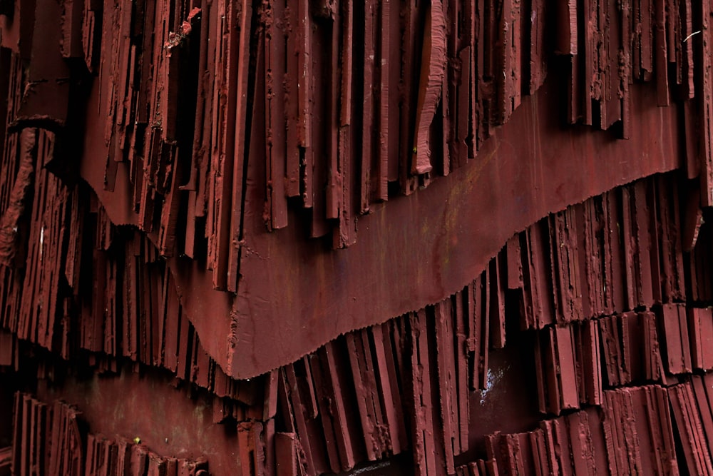 brown wooden roof during daytime