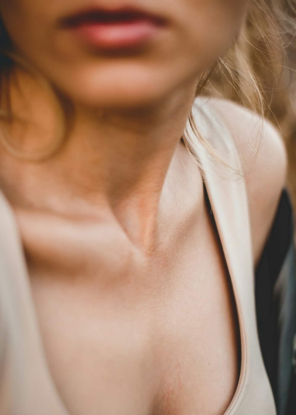 woman in white tank top