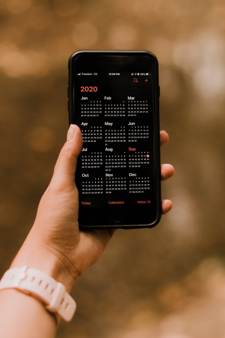 Booking on a device