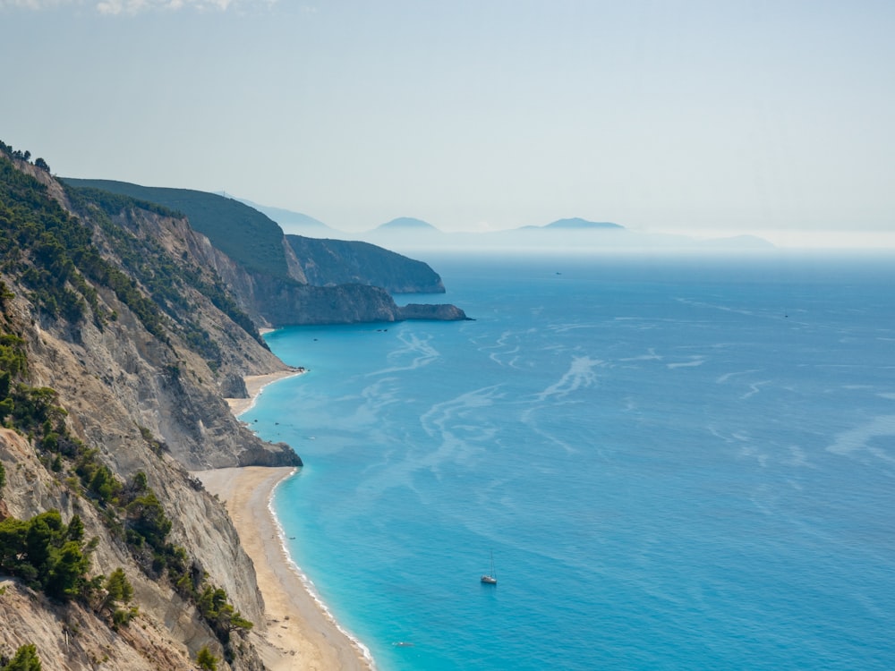 aerial view of body of water during daytime