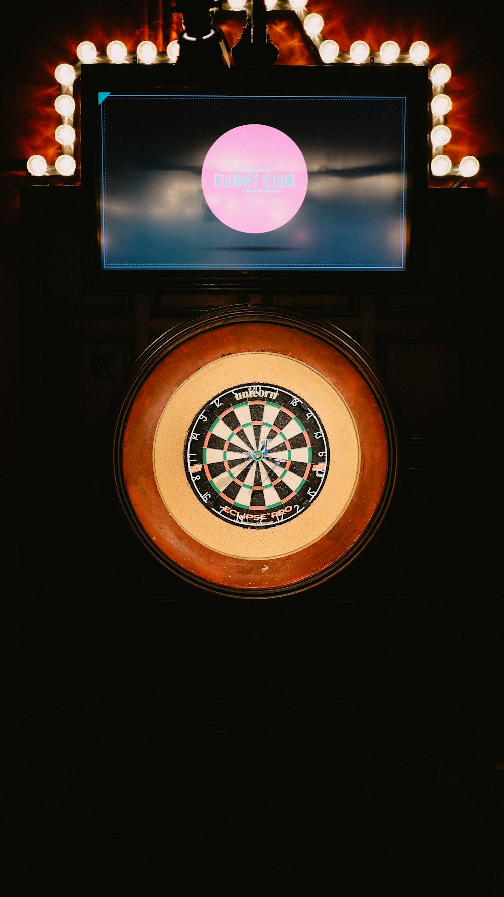 round brown and white compass