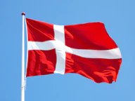 red and white flag on pole
