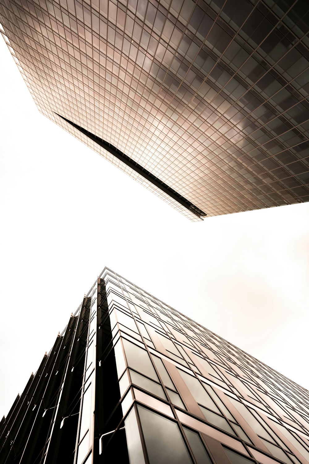 low angle photography of high rise building